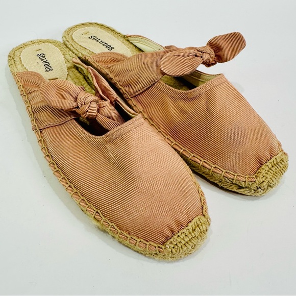 NWOT SOLUDOS ROSE COLOR SLIP ON ESPADRILLE MULES WOMENS SIZE 8 1/2 SHOES COMFY - Picture 8 of 9